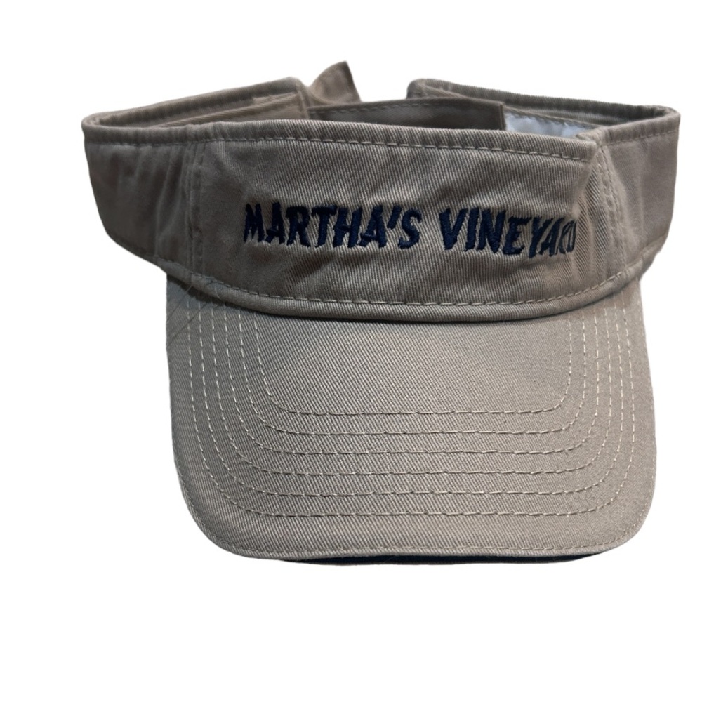 Adult Unisex Adjustable Martha’s Vineyard Embroidered Visor Hook Loop South Cape